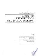 Apuntes estadísticos del Estado Mérida