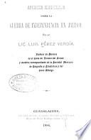 Apuntes historicos sobre la guerra de independencia en Jalisco