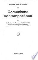 Apuntes para el estudio del comunismo contemporáneo