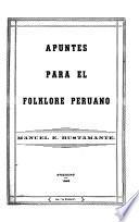 Apuntes para el folklore peruano