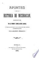 Apuntes para la historia de Michoacán