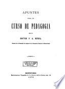 Apuntes para un curso de pedagogía