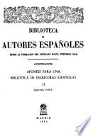 Apuntes para una biblioteca de escritoras españolas