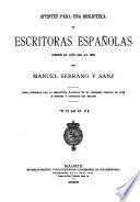 Apuntes para una biblioteca de escritoras españolas