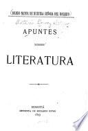 Apuntes sobre literatura