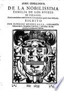 Arbol genealogico, de la Familia de los Ruizes de Vergara