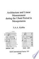 Architecture and Linear Measurement During the Ubaid Period in Mesopotamia