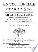 Architecture par M. Quatremere de Quincy, etc
