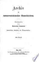 Archiv für österreichische Geschichte