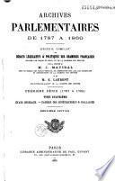 Archives parlementaires de 1787 à 1860