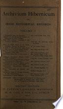 Archivium hibernicum