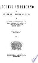 Archivo americano y espíritu de la prensa del mundo