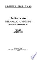 Archivo de don Bernardo O'Higgins