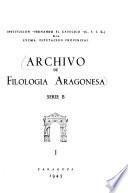 Archivo de filología aragonesa
