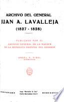 Archivo del general Juan A. Lavalleja: 1827-1828, no. 676-978