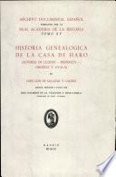 ARCHIVO DOCUMENTAL ESPAÑOL historia genealogica de la casa de haro TOMO XV