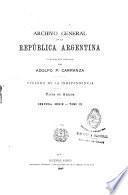 Archivo general de la República Argentina