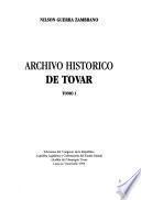 Archivo histórico de Tovar