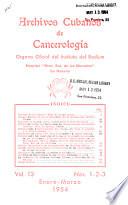 Archivos cubanos de cancerologia