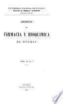 Archivos de farmacia y bioquímica de Tucumán