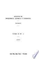 Archivos de farmacia y bioquímica de Tucumán