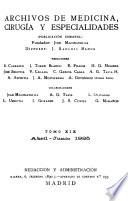 Archivos de medicina, cirugía y especialidades