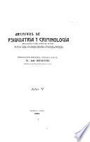 Archivos de psiquiatría y criminología
