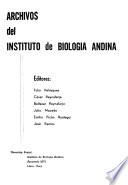Archivos del Instituto de Biología Andina
