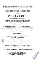 Archivos latino-americanos de pediatría