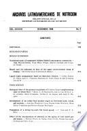 Archivos latinoamericanos de nutrición
