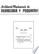 Archivos mexicanos de neurología y psiquiatría