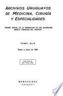 Archivos uruguayos de medicina, cirugía y especialdades