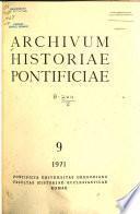 Archivum historiae pontificiae