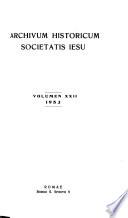 Archivum historicum Societatis Iesu