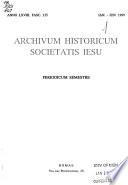 Archivum historicum Societatis Iesu