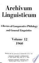Archivum Linguisticum
