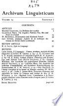 Archivum Linguisticum