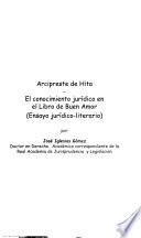 Arcipreste de Hita, el conocimiento jurídico en el Libro de Buen Amor