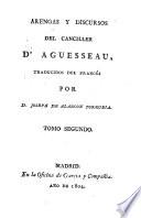 Arengas y discursos del Canciller d'Aguesseau, 2