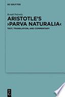 Aristotle’s ›Parva naturalia‹