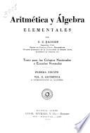 Aritmética y álgebra elementales