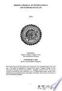 Arizona Journal of International and Comparative Law