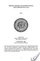Arizona Journal of International and Comparative Law