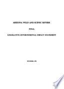 Arizona Statewide Wild and Scenic River(s) (WSR) Legislative EIS