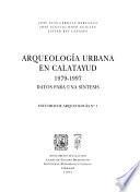 Arqueología urbana en Calatayud, 1979-1997
