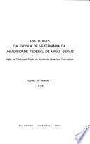 Arquivos da Escola de Veterinária da Universidade Federal de Minas Gerais