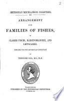 Arrangement of the Families of Fishes, Or Classes Pisces, Marsipobranchii, and Leptocardii