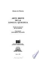 Arte breve de la lengua quechua