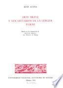 Arte breve y vocabularios de la lengua po3om
