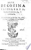 Arte de Cozina, Pasteleria, Vizcocheria, y Conserveria. MS. note by R. Ford